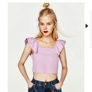 Lilac crop top